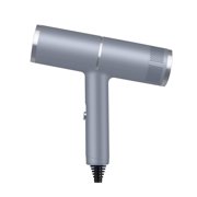Bwiyojiz 7.87x7.87" Hair Dryer High-power Home Hot Wind Comb Salon Blowing Appliances, Plastic, Gray, Gifts for Friend