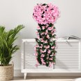 thumbnail image 3 of Flowers for Decoration Simulated Violet Wall Hanging Silk Flower Showcase Balcony Decoration Fake Flower 18 Head Hydrangea Decorative Flower Flower Wall Decor,Fake Flowers for Decoration, 3 of 3