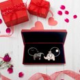 thumbnail image 3 of Cadeaux de la Saint-Valentin, Cadeaux de Noël pour Mari 2 Pcs Cadeau de la Saint-Valentin Cadeau de Noël Porte-Clés Rond en Acier Inoxydable Cadeaux de la Saint-Valentin pour Lui, Cadeaux de la Saint-Valentin pour Lui, 3 of 3