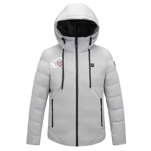 Penkiiy Heated Jackets for Women Men USB Intelligent Constant Temperature Heated Windproof Plus Size Men And Women Winter 4 Heated Jacket Coat XL Gray