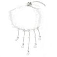 thumbnail image 1 of LYMAYTER Ras du Cou pour Filles Ras du Cou pour Femmes - Dentelle Blanche Transparente, Perle Synthétique et Cristal, 1 of 7