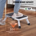 thumbnail image 3 of KFFKFF One-Step Stool with 330lbs Load Capacity, Foldable Metal Ladder with Three Height Adjustments, Compact Adult Step Stools for Easy Reach, Stable and Anti-Slip for Offices, RVs, Pets, Bedrooms, 3 of 9
