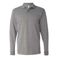 thumbnail image 1 of SpotShield 5050 Long Sleeve Polo, L, Oxford, 1 of 1