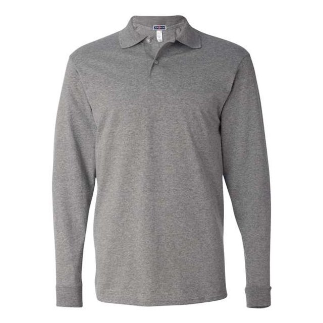SpotShield 5050 Long Sleeve Polo, L, Oxford