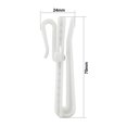 thumbnail image 2 of Unique Bargains Adjustable Depth Pinch Pleat Locking Curtain Tape Clip Hook Plastic 20 Pcs, 2 of 6