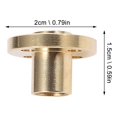 thumbnail image 2 of MasteelfCA 6pcs 3D Printer Parts T8 Nut Copper Trapezoidal Screw Nut for T8 Screw, 2 of 7