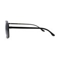 thumbnail image 4 of Mens Classic Airforce Crossbar Rectangle Metal Aviator Sunglasses All Black, 4 of 4
