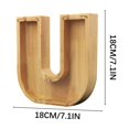 thumbnail image 3 of Boîte de Rangement en Bois pour Lettres Anglaises, Verre Transparent, 3 of 6