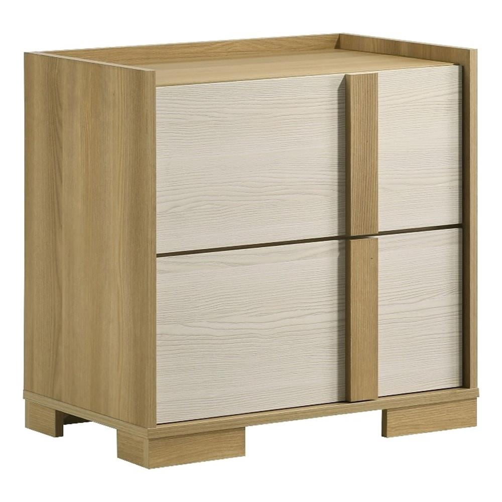 Hyland 2-drawer Nightstand Bedside Table Natural