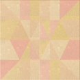 thumbnail image 1 of Ahgly Company Tapis d'Intérieur Lavable à la Machine, Carré, Transitionnel, Orange, Tapis de Zone, 4 Pieds Carré, 1 of 7