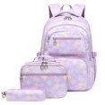 thumbnail image 1 of TIEVOSA Girls' Elementary School Backpack Set – Printed Children's Fatigue Large Capacity 3 Piece Bag Set, 1 of 5