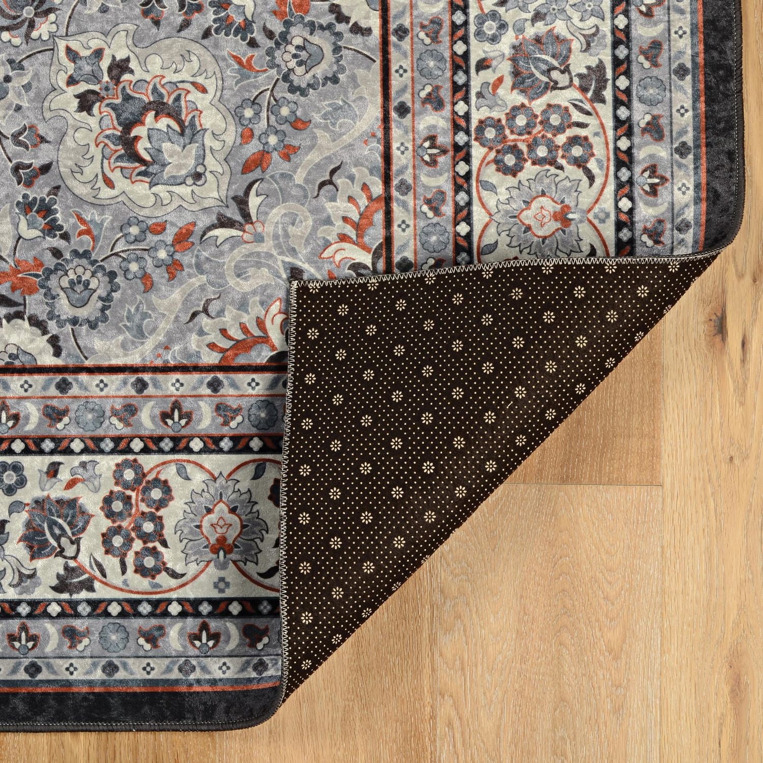 Tapis Emerald Grenier marine & bleu de 5 pi x 7 pi