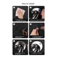 thumbnail image 3 of Poignée d'Équilibre de Bain, Design Ergonomique en Acier Inoxydable Barre de Préhension d'Angle Rond Installation Facile Large Application pour Toilettes Argent, 3 of 7