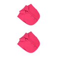 thumbnail image 3 of QualitChoice Simple Design Solid Color False Collar Formal Fashion Chiffon Fake Half Shirt Decorative Detachable Lapel Clothing Decor Rose Red Point 2PCS, 3 of 6