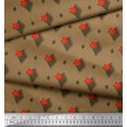 thumbnail image 3 of Soimoi Velvet Fabric Diamond Shape & Floral Artistic Print Sewing Fabric Yard 58 Inch Wide, 3 of 4