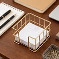 thumbnail image 3 of Vacemry 3Pcs Back To Study Desktop Organizer, Wrought Iron Openwork Mesh Grid Sticky Notes Holder, Industrial Style Office Desk Organizer for Home Office Desk Study Study Table Dorm Room Decor, 3 of 9