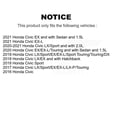thumbnail image 2 of CMX Front Rear Disc Brake Rotors and Ceramic Pads Kit for Car Honda Civic K8C-101158, 2 of 11