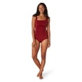 thumbnail image 1 of Speedo Maillot de Bain une Pièce pour Femmes Endurance+ Débardeur Froncé avec Bretelles Réglables - Rhubarbe, Taille : 16, 1 of 4