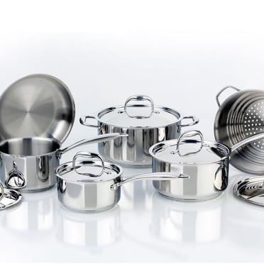 Meyer Accolade Stainless Steel Cookware Set, 11-Piece, Made in Canada