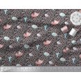 thumbnail image 3 of Soimoi Velvet Fabric Dot,Fish & Cat Kids Print Fabric by Yard 58 Inch Wide, 3 of 3