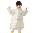 thumbnail image 1 of Children‘s Boys Girls Dinosaur Rainbow Printed Button Rain Jacket Hooded Windproof Raincoat, 1 of 6