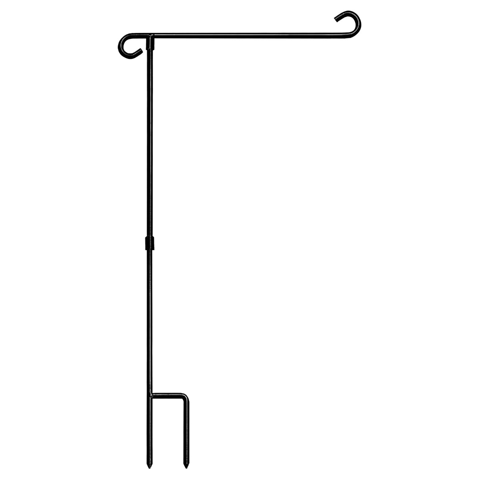 Birdeem Garden Flag Stand Pole Easy To Install Sturdy Wrought Iron Fits 12.5Inch X 18Inch Mini Flags