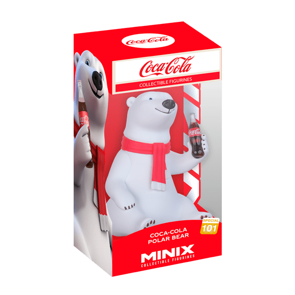 12 cm (4 pouces) Minix Collectible Figurine Coca Cola - Polar Bear