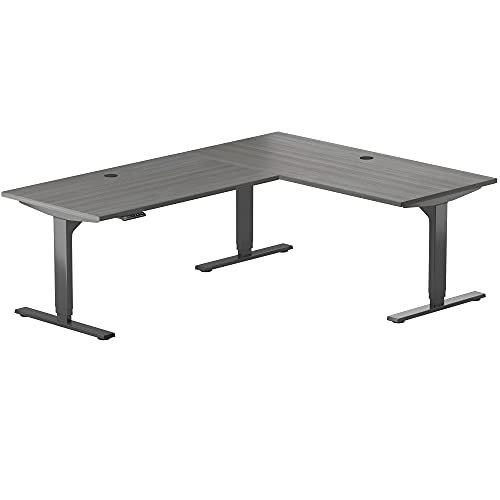 Desk 78"x48", Hauteur d'Angle Réglable Électrique Desk. Triple Moteur. 3 Étapes. Compatible avec les Accessoires