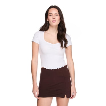 No Boundaries Women'S Pointelle T-Shirt