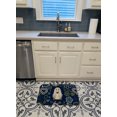 thumbnail image 3 of Carolines Treasures BB5095RUG Blue Flowers Afghan Hound Machine Washable Memory Foam Mat, 3 of 4