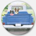 thumbnail image 1 of Designart 'Jour de Jeu pour Chiens' Art Mural en Métal Style Ferme, 1 of 1