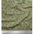 thumbnail image 1 of Soimoi Georgette Viscose Tissu Dot & Triangle Géométrique Tissu Imprimé 1 Yard 42 Inch Wide, 1 of 3