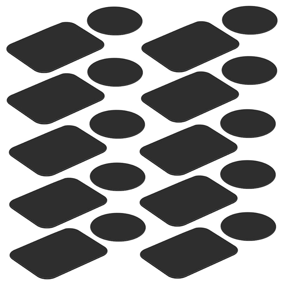 MesaSe 1 Set 20Pcs Mount Metal Plates for Cell Phone Magnet Holder Magnetic Car Mount (Black)