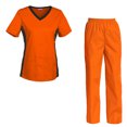 thumbnail image 1 of Women's Scrubs Set Scrub Top and Pants Scrubs Set, 1 of 3