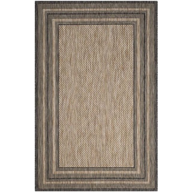 Safavieh Courtyard Natural Indoor Outdoor Rug - 6'7" x 9'6"