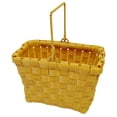 thumbnail image 1 of Plastic Woven Basket Storage Basket Desktop Organizer Small Fruit Basket with Handle, 1 of 8