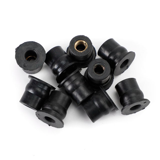10 Quantity M6 Rubber Well Nut Windscreen & Fairing 6mm Wellnuts Fits For 13mm Hole