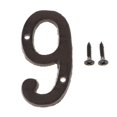 thumbnail image 2 of veasfak 0-9 In House Numbers Hotel Home Door Metal Plating Number Digits Signage Address Number 9, 2 of 9