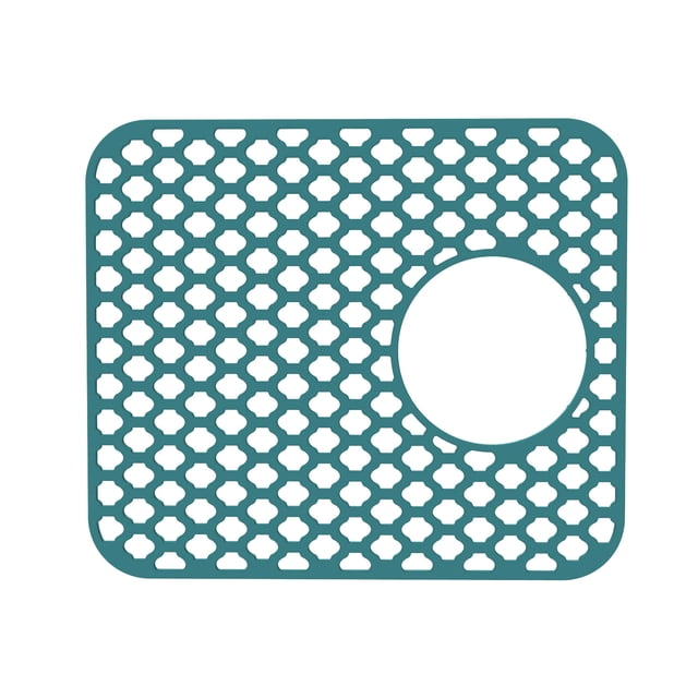 Binwennn Countertop Dish Rack Self Draining Dish Rack Silicone Kitchen Protector Mat Folding Heat Non Kitchen Mats Grid Accessory Grey For Bottom Of Farmhouse Stainless Steel Porcelain