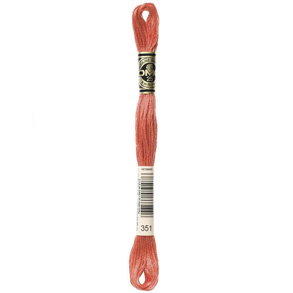 DMC coton 6 brins fil à broder, 8 m (8.7 yd), rouge