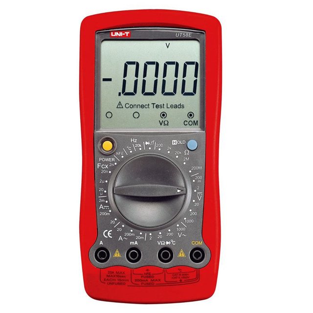UT58E - MULTIMETER DIGITAL 20A CAP/DIODE/HFE/TEMP/VOLT/CUR