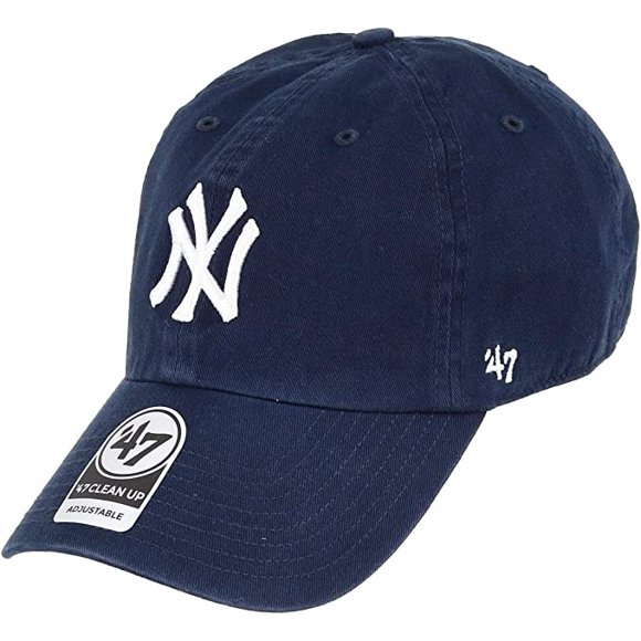 Refurbished '47 Brand B-RGW17GWS-BKD MLB Unisex-Adult Men's Clean Up Cap New York Yankees One Size 23