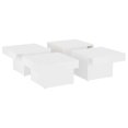 thumbnail image 2 of vidaXL Coffee Table White 90x90x28 cm Engineered Wood, 2 of 4
