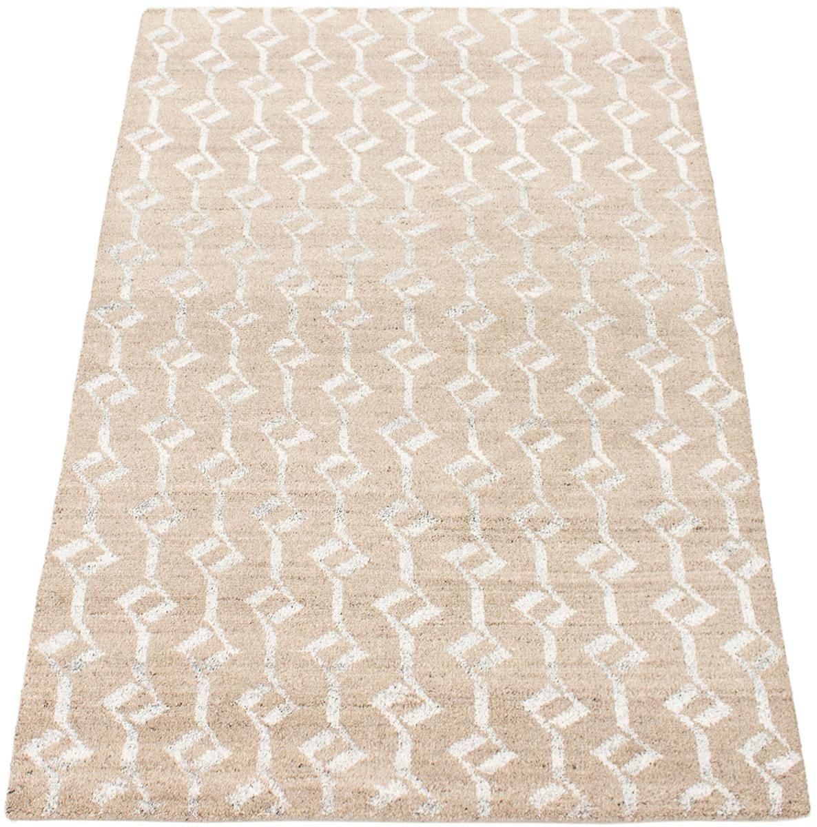 ECARPETGALLERY 5'0" x 7'11" Moroccan Tangier Hand-knotted Area Rug for Living Room, Dining Room and Bedroom in Brown