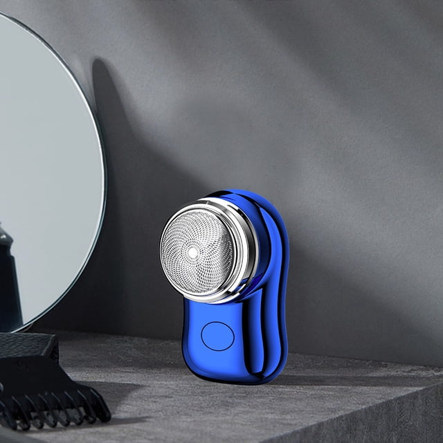 LSLJS Rasoir Électrique pour Hommes Format de Poche Mini Rasoir Portable Rasoir pour Hommes Humide et Sec Rasoir Rechargeable USB Chargement Facile Utilisation à un Bouton Convient pour la Maison, la Voiture, Accessoires pour la Maison
