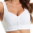thumbnail image 4 of MIASHUI Bras for Women Front Side Buckle Lace Edge without Steel Ring Movement Seamless Gathering Adjustment Yoga Sleep Large Bra, 4 of 7
