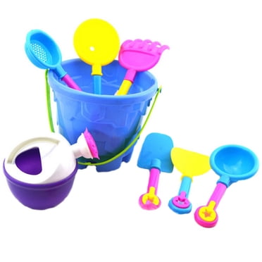 Jouets de Sable pour la Plage Ensemble de Jouets de Sable pour Enfants, Seau de Plage, Arrosoir, Pelle, Râteau, Moule,