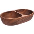 thumbnail image 1 of Assiette en Bois Compartimentée Assiette à Collation Bol à Salade de Cuisine pour Cuisine à la Maison, 1 of 8