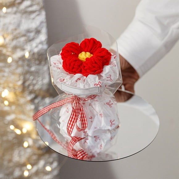 Taotanxi Crochet Flower Bouquet Knitted Flower