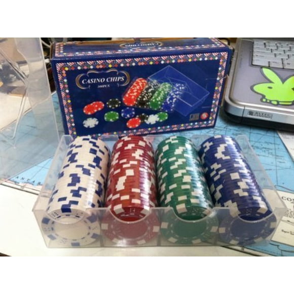 CHH Poker Casino Dice Style Chips Set (100 Piece), 11.5 gm